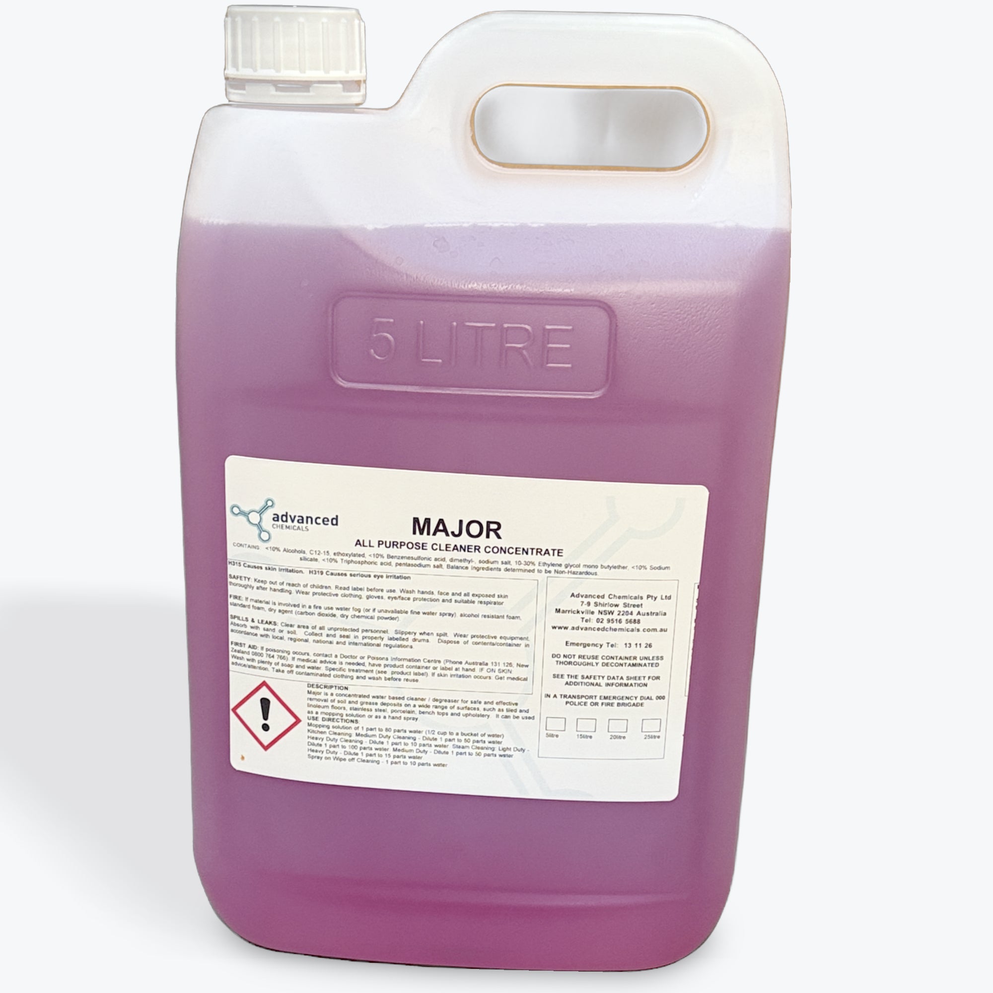 Major All Purpose Cleaner Concentrate 5L | Advanced Chemicals