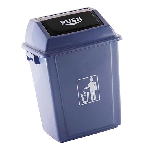 EkkCO Swing Lid Dust bin Grey 34x24x45cm 20L | EkkCo