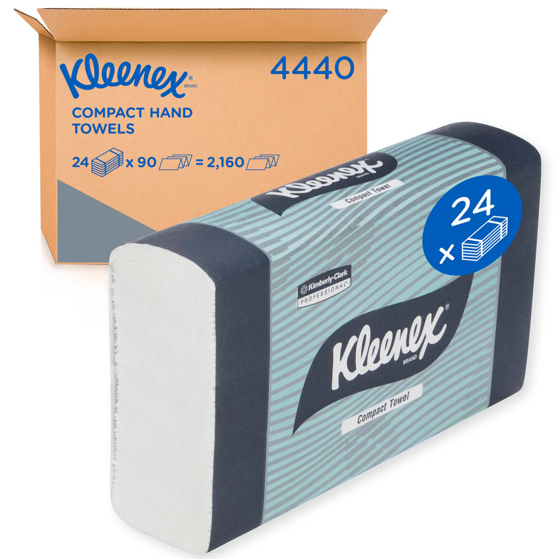 KLEENEX® 4440 Compact Hand Towel 29.5 x 19cm 24PK