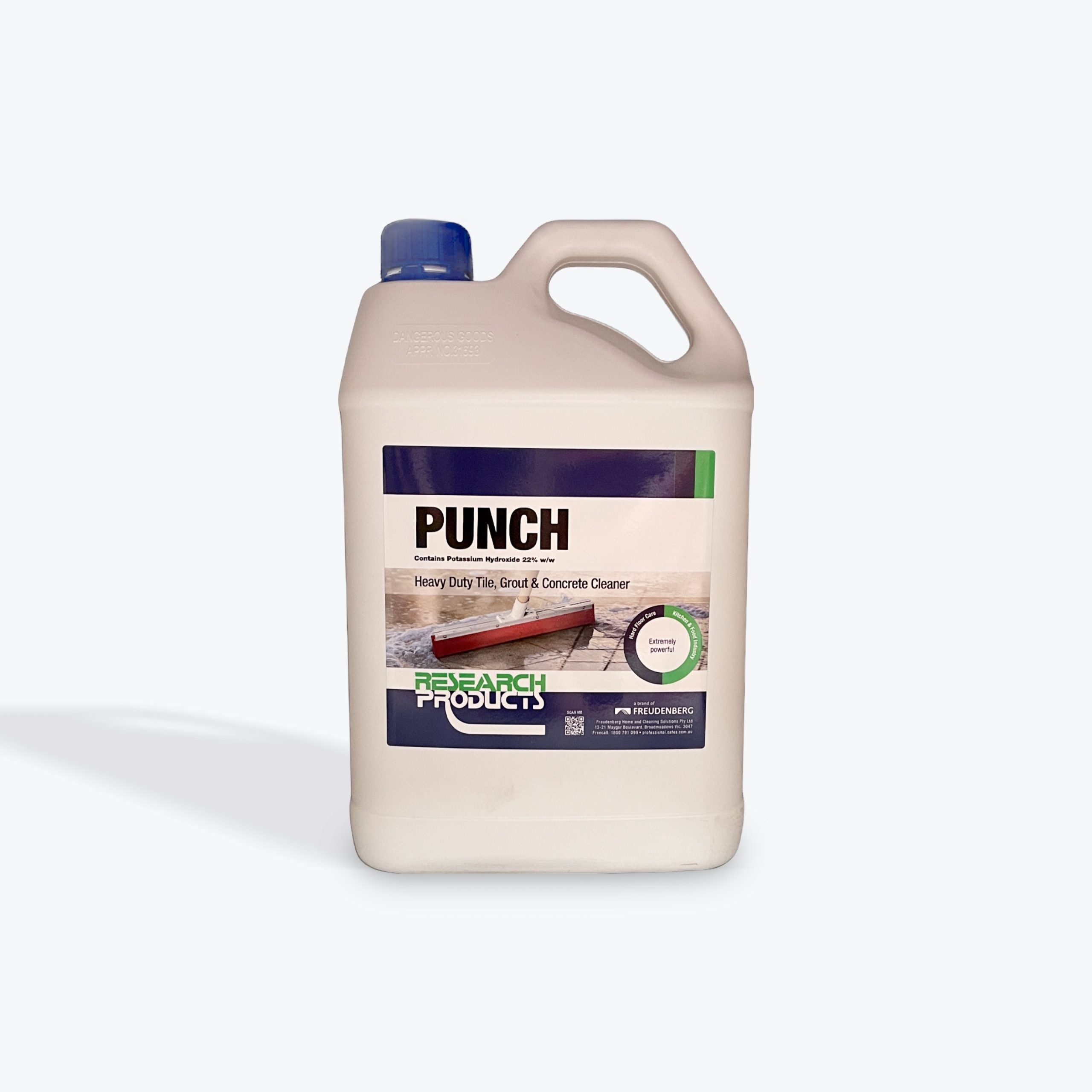 Research Punch Heavy Duty Tile, Grout & Concrete Cleaner 5L | Oates