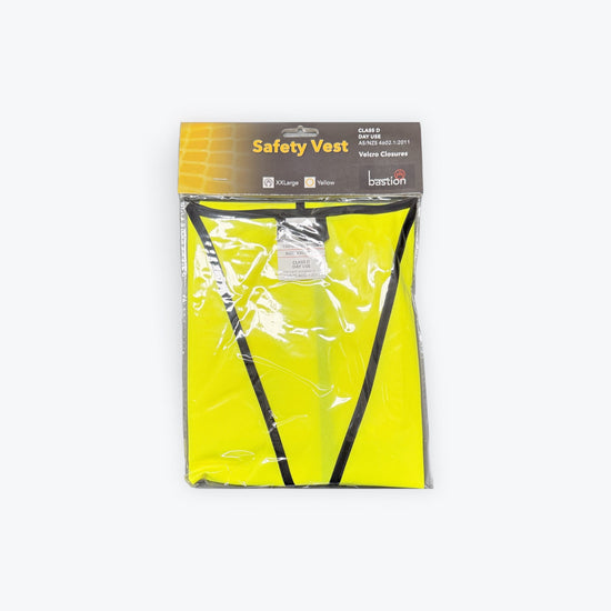 Bastion - Safety Vest Day use Velcro Closure Yellow - Large