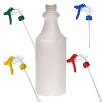 Trigger Spray Bottles 500ml For Cleaning R, B, G, Y, Gardening (Pack Of 4)