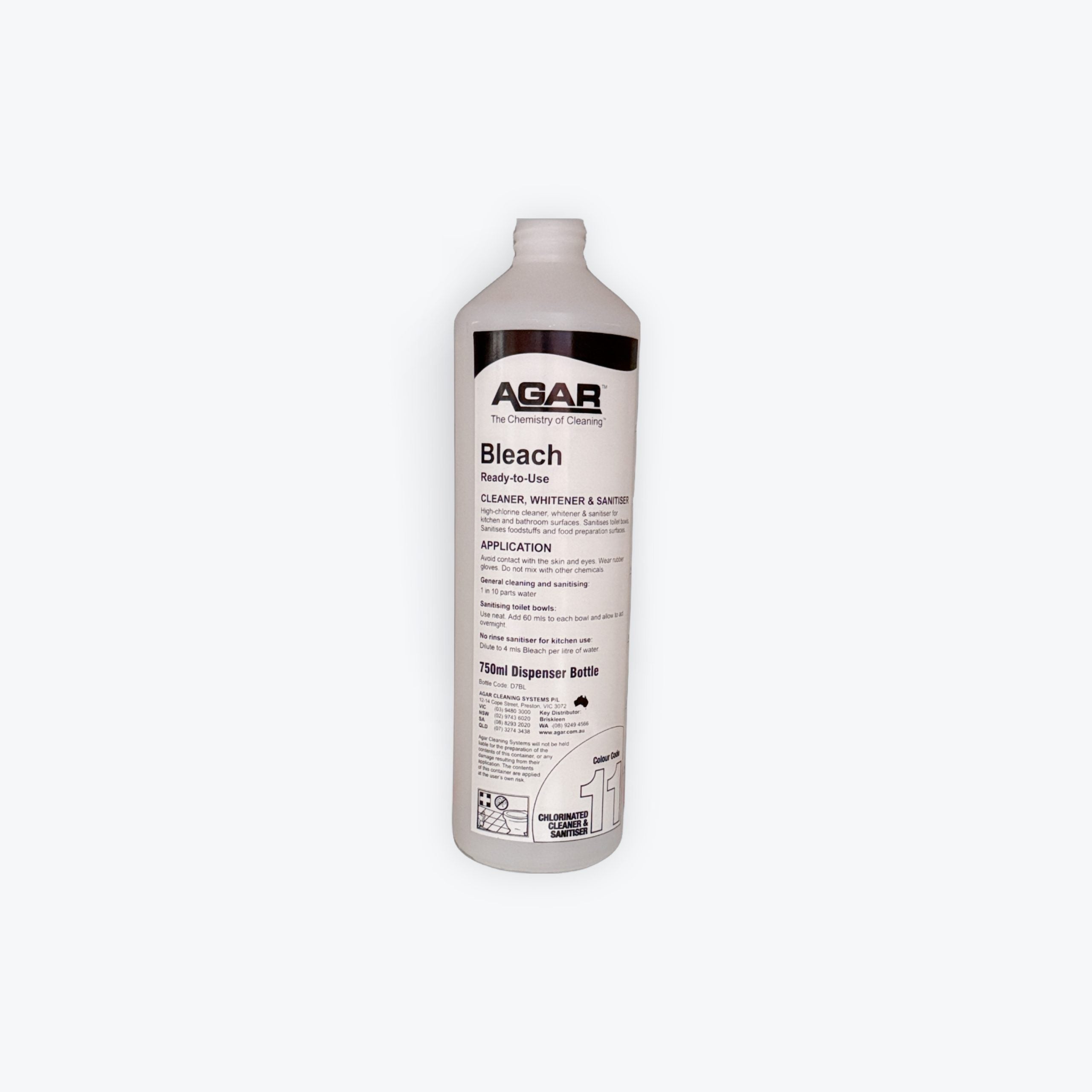 Agar Bleach Squirt Bottle 750ml | Agar