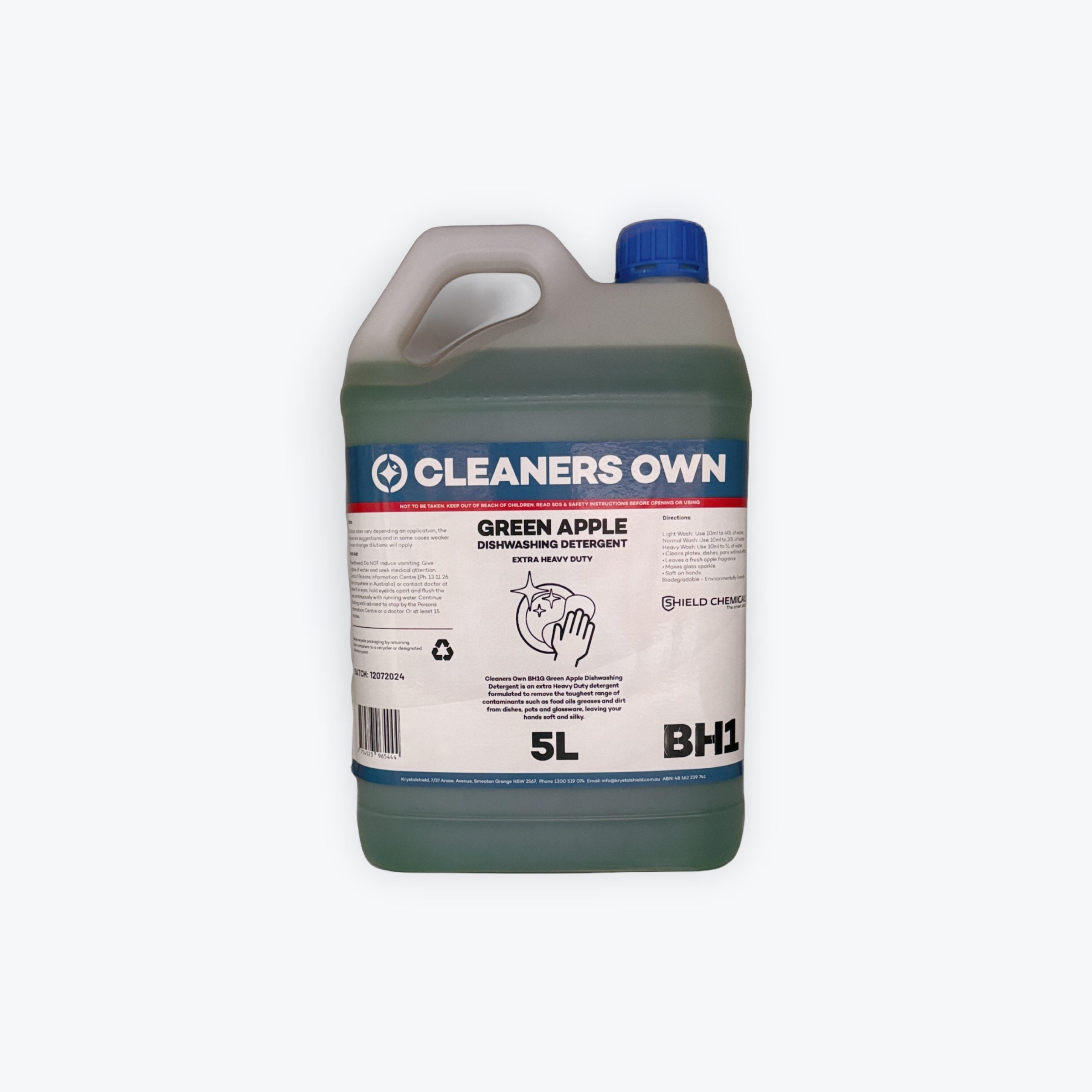 Cleaners Own Green Apple Dishwashing Liquid