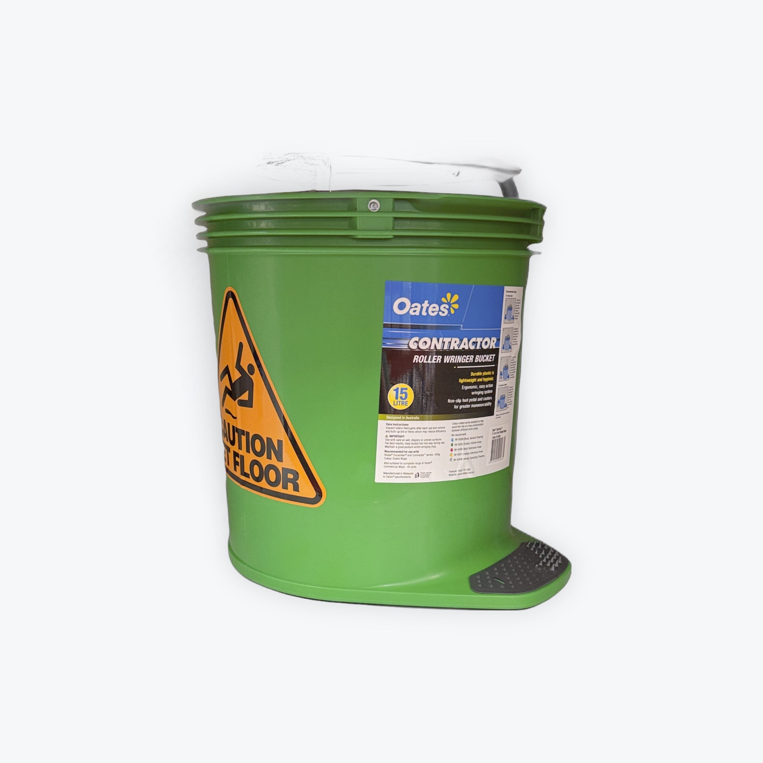 Oates® Contractor Wringer Mop Bucket Green 15L | Oates