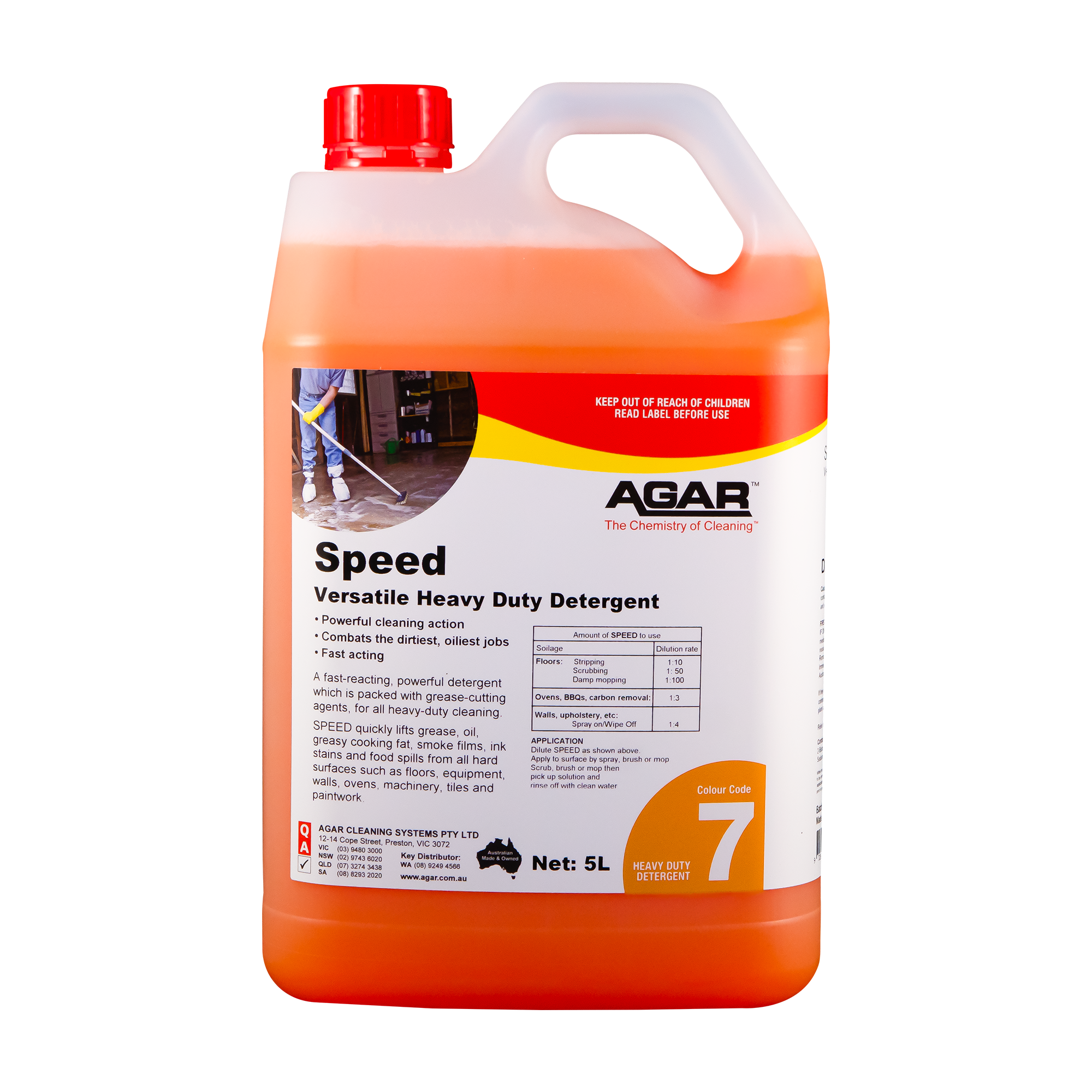 AGAR™ Speed Concentrated Hard Surface Cleaner 5L
