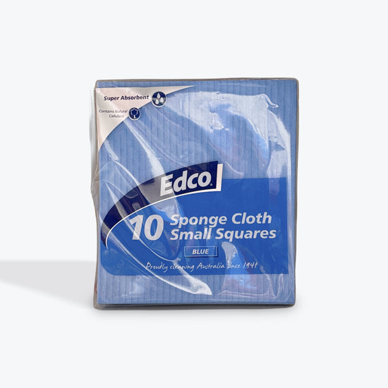 EDCO Sponge Cloth Small Squares Blue 10/Pack