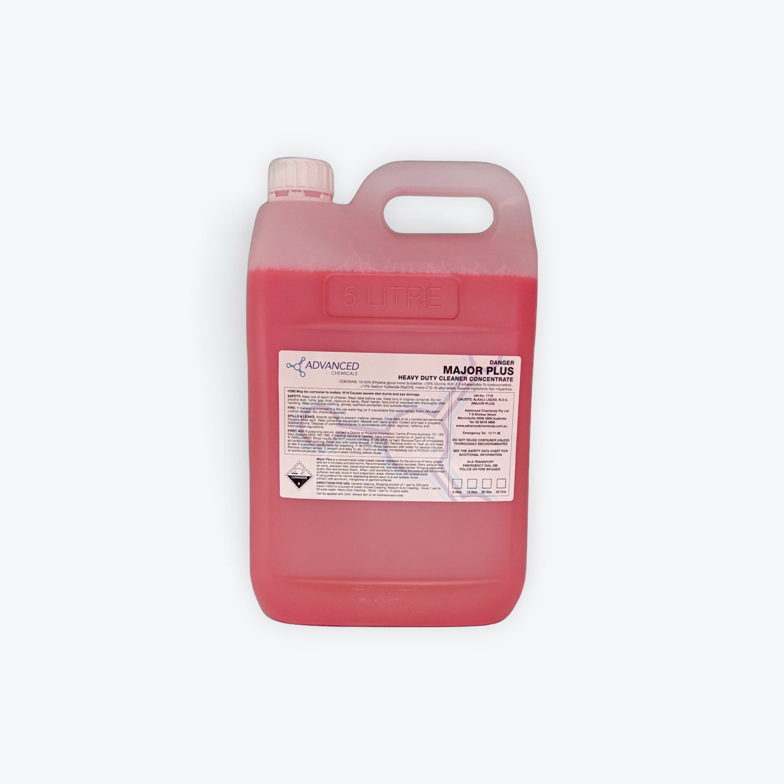 Major Plus Heavy Duty Concentrate Cleaner 5L | Advanced Chemicals