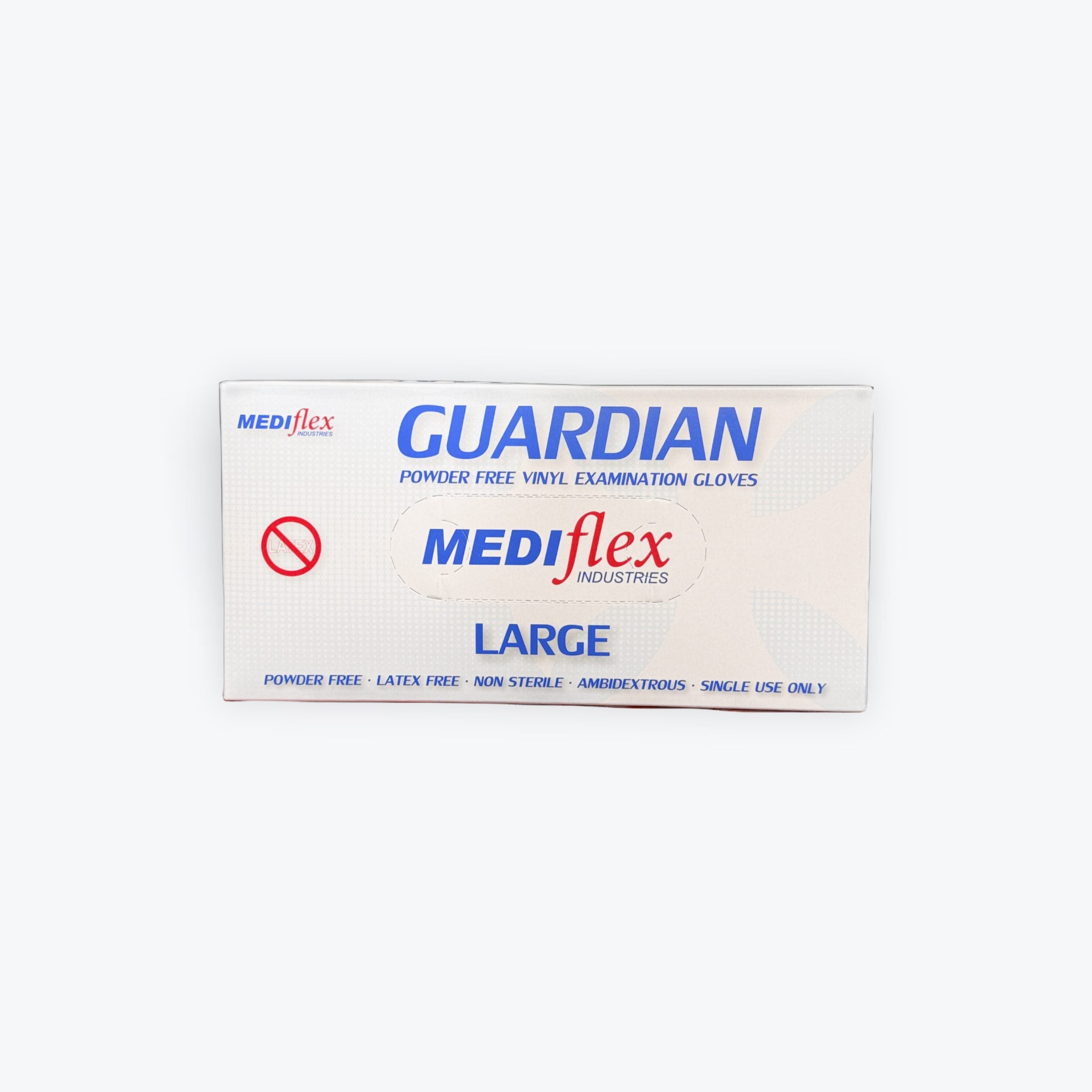 Mediflex Large Vinyl Powder Free Gloves