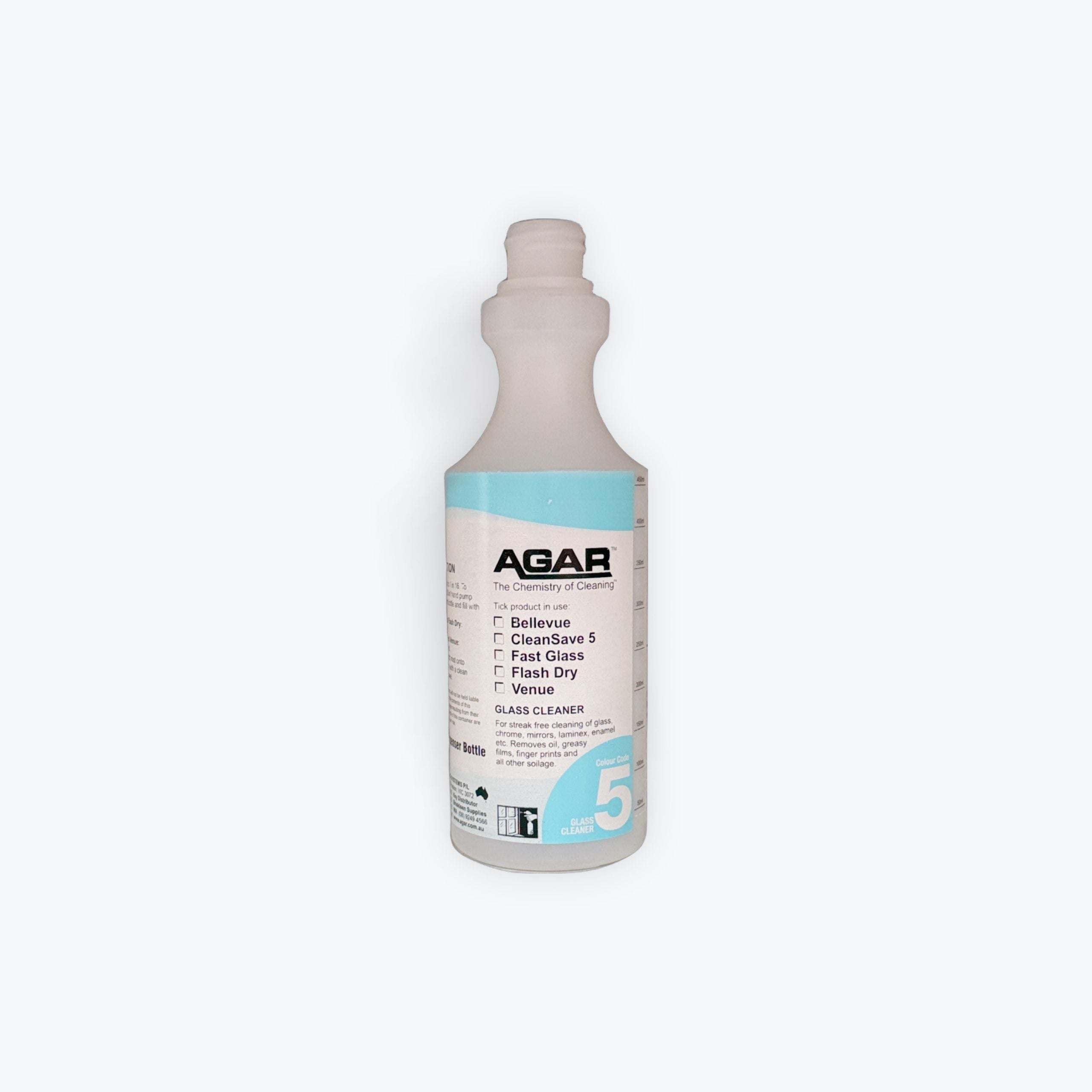 Agar Glass Cleaner Code 5 Spray Bottle 500ml