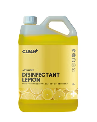 Clean Plus Advanced Disinfectant Hospital Graded Lemon 5L