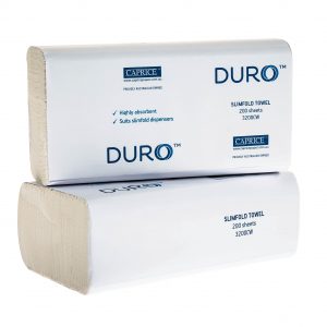 DURO™ Slimfold Interleaved Towel 23cmX23cm 200s 16pk