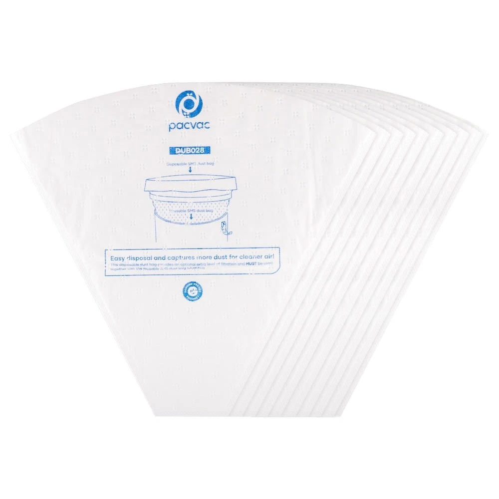 Disposable SMS dust bag Cone 5L (10pk) | PacVac