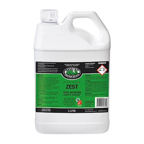 Citrus Resources Zest Concentrated Total Bathroom Cleaner and Deodoriser 5L