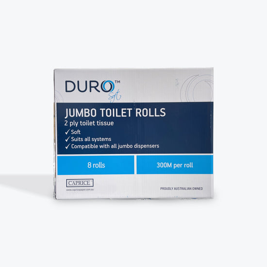 DURO™ Jumbo Toilet Rolls 2 Ply 300m