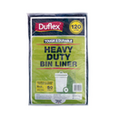 Duflex Heavy Duty Bin Liner 120L - Black 50 Sheets 4 Pks/Ctn I EAP