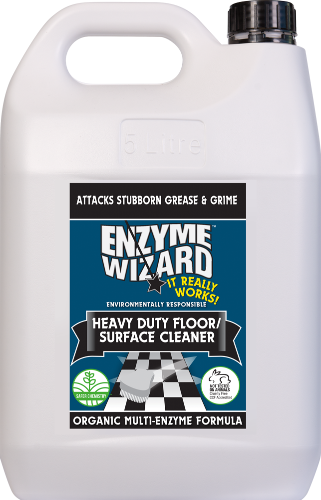 Enzyme Wizard Heavy Duty Floor/Surface Clean - 5 LTR