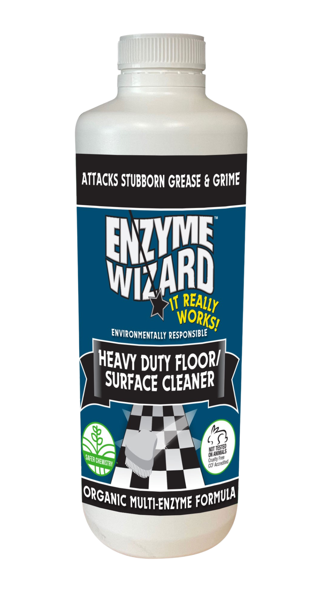 Enzyme Wizard Heavy Duty Floor/Surface Cleaner 1L EW (2nd gen)