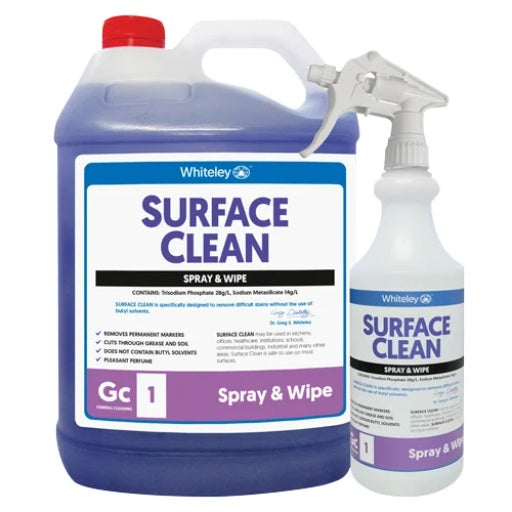 Whiteley Surface Clean Spray & Wipe - 5L