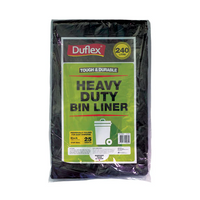 Duflex Heavy Duty Bin Liner 240L - Black 25 Sheets 4 Packs /ctn I EAP