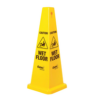 Oates® Medium Cone Caution Wet Floor Sign 69cm Tall