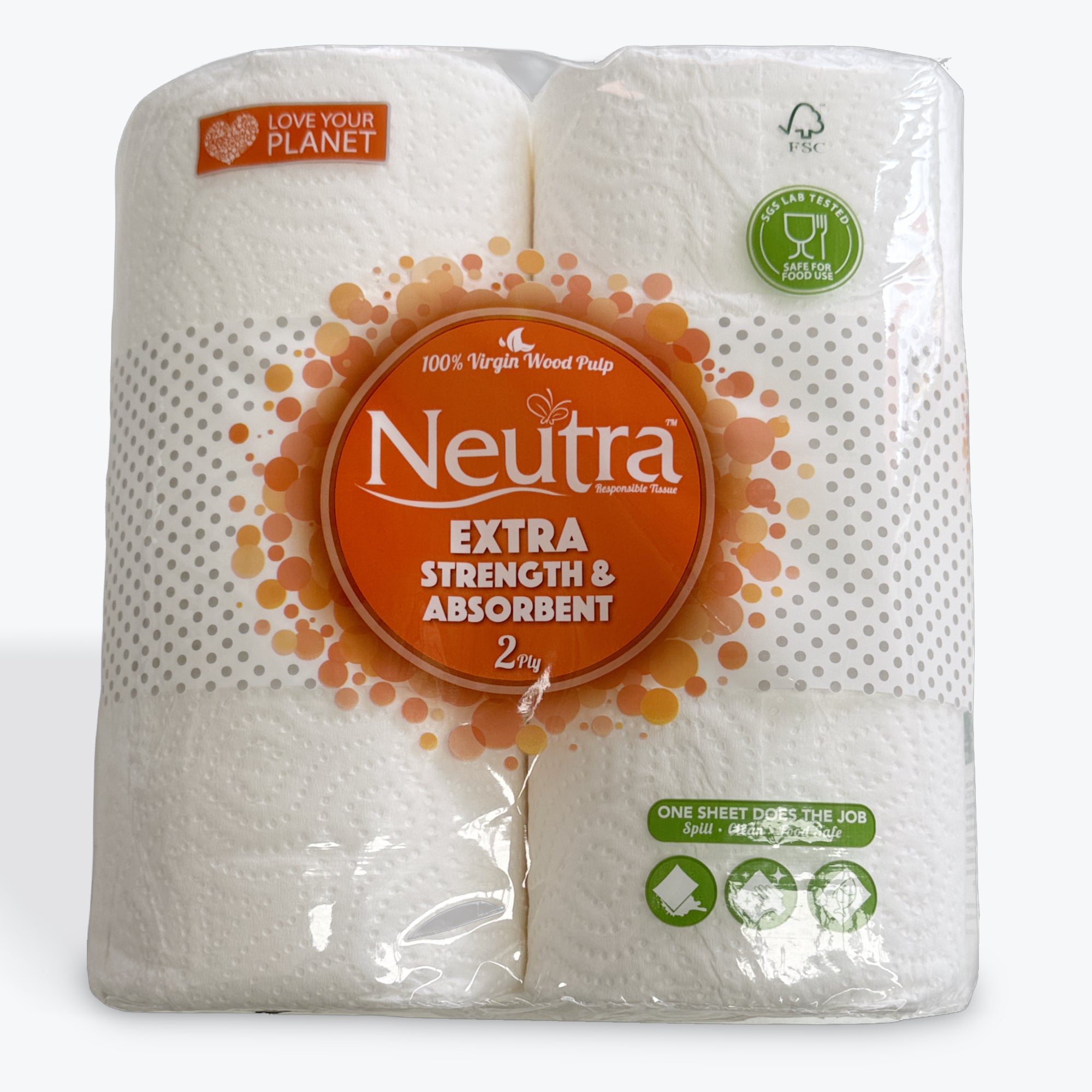 Neutra Quilted Kitchen Towel 2ply 60 Sheets 2 PK